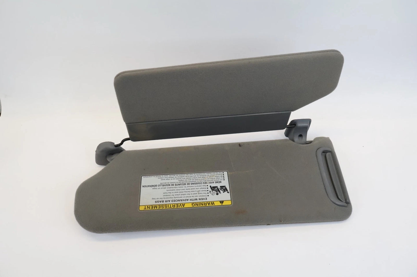 2004-2006 TOYOTA TUNDRA DOUBLE CAB SUN VISOR SET LEFT RIGHT DUAL PANEL GRAY OEM