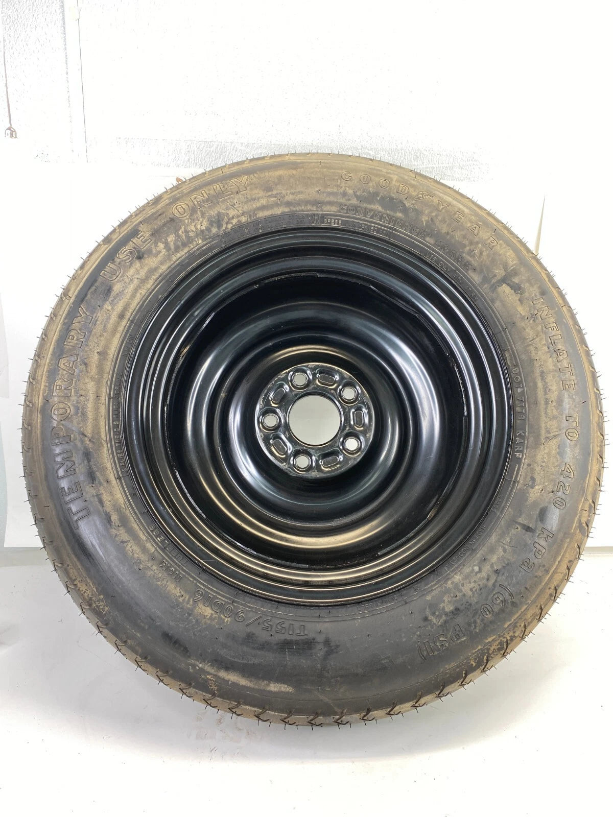 08-13 NISSAN ROGUE EMERGENCY SPARE TIRE COMPACT DONUT T155/90D16 R16 16" OEM