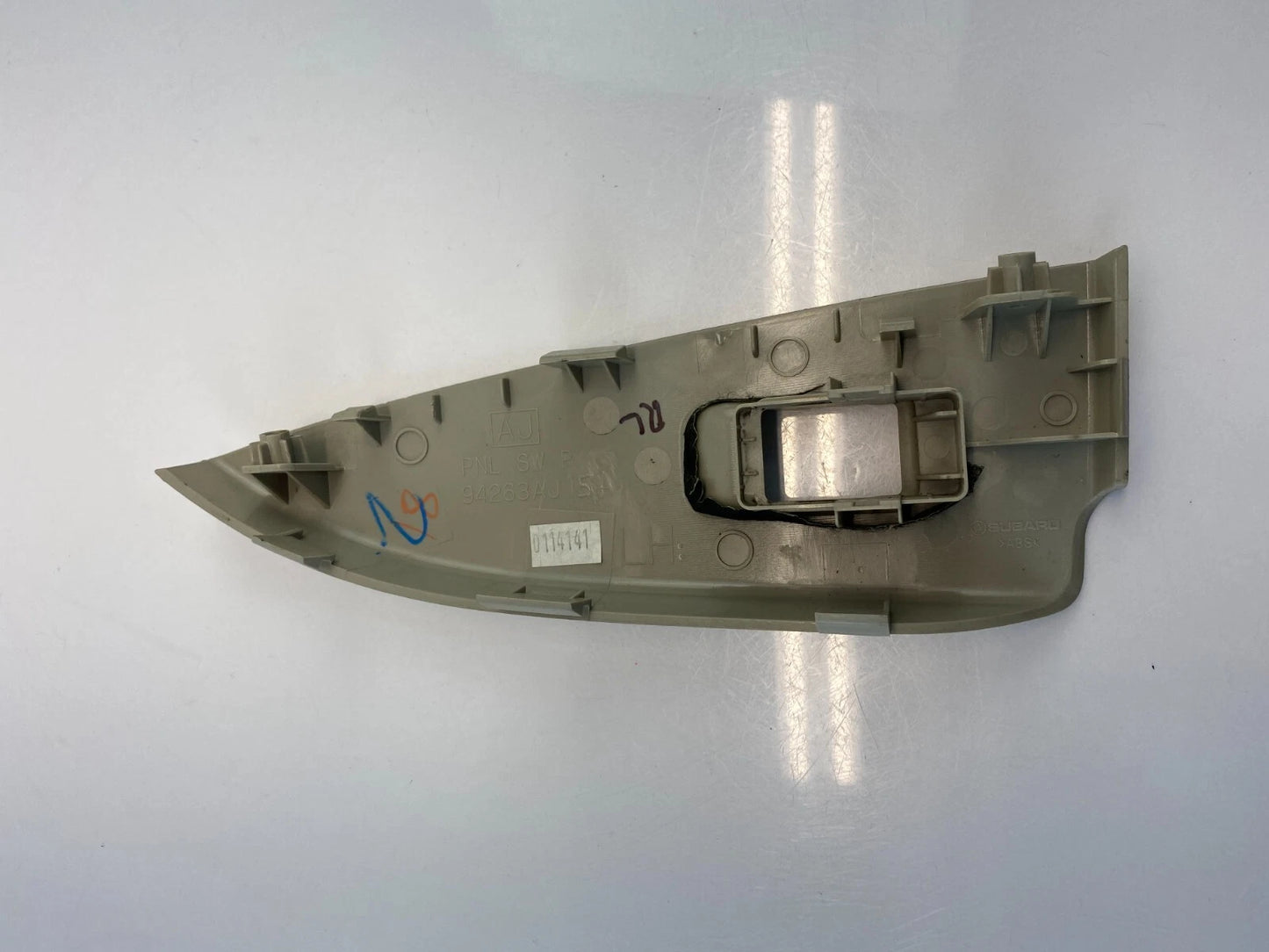 2010-2014 SUBARU LEGACY REAR LEFT SIDE WINDOW SWITCH PANEL BEZEL 94263AJ15A OEM