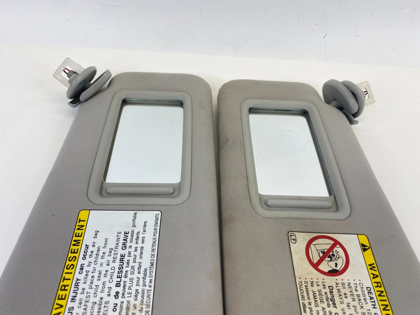 2006 06 LEXUS IS250 IS350 SUNVISOR LEFT & RIGHT SUN VISOR SET PAIR ASSEMBLY OEM