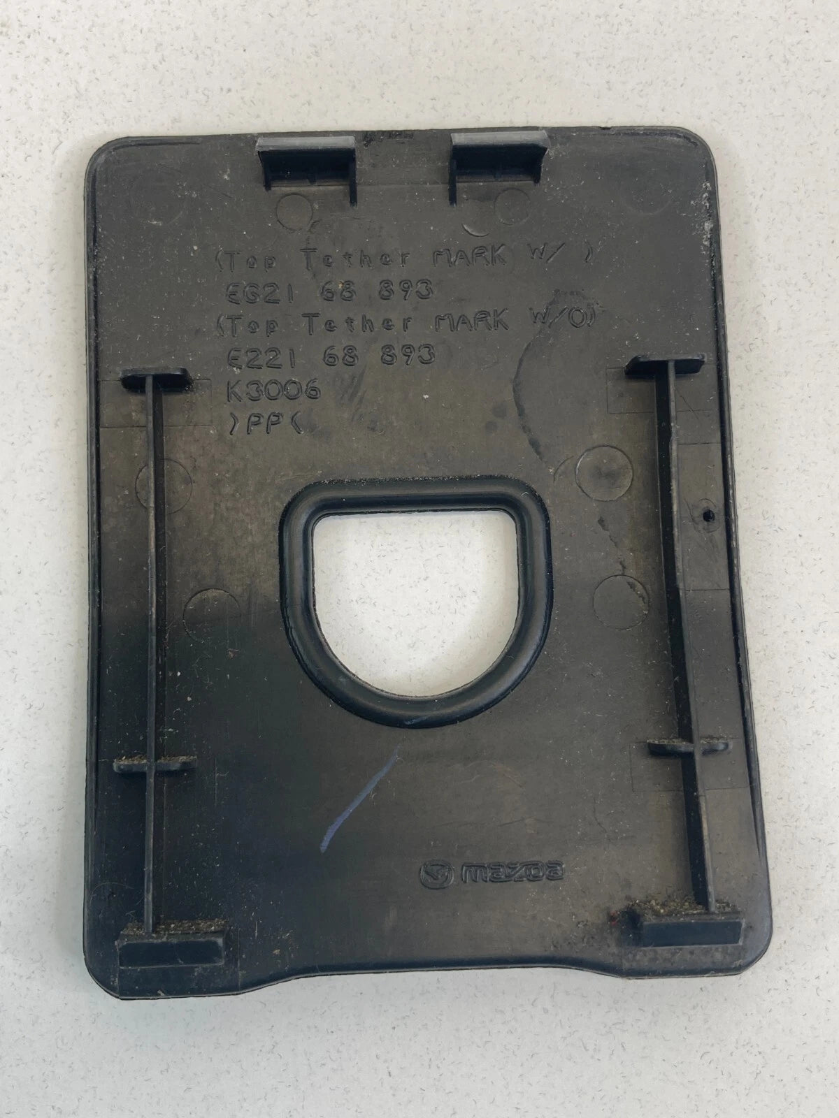 2007-2009 MAZDA CX-7 CX7 REAR BODY CHILD RESTRAINT ANCHOR PLATE TRIM COVER OEM