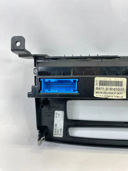 2008 BMW E60 535XI A/C TEMPERATURE CLIMATE CONTROL SWITCH W/ BEZEL 64119161610