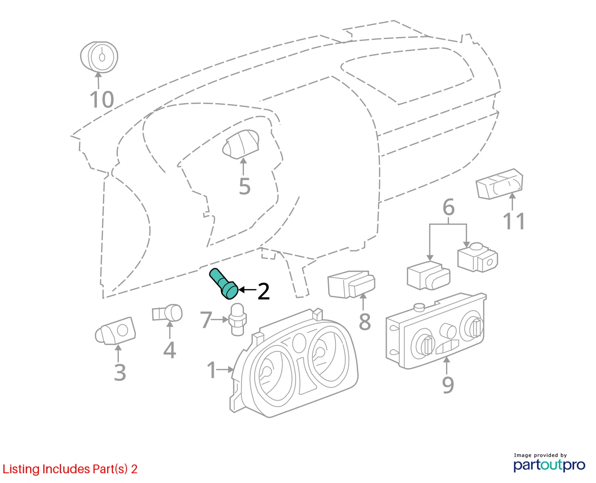 2006-2011 BUICK LUCERNE 07-09 PONTIAC G5 TRUNK LID RELEASE LOCK SWITCH 25762050