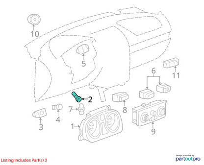 2006-2011 BUICK LUCERNE 07-09 PONTIAC G5 TRUNK LID RELEASE LOCK SWITCH 25762050