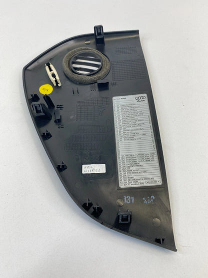 2007-2011 AUDI A6 QUATTRO S6 INSTRUMENT PANEL DASH LEFT SIDE END CAP COVER OEM