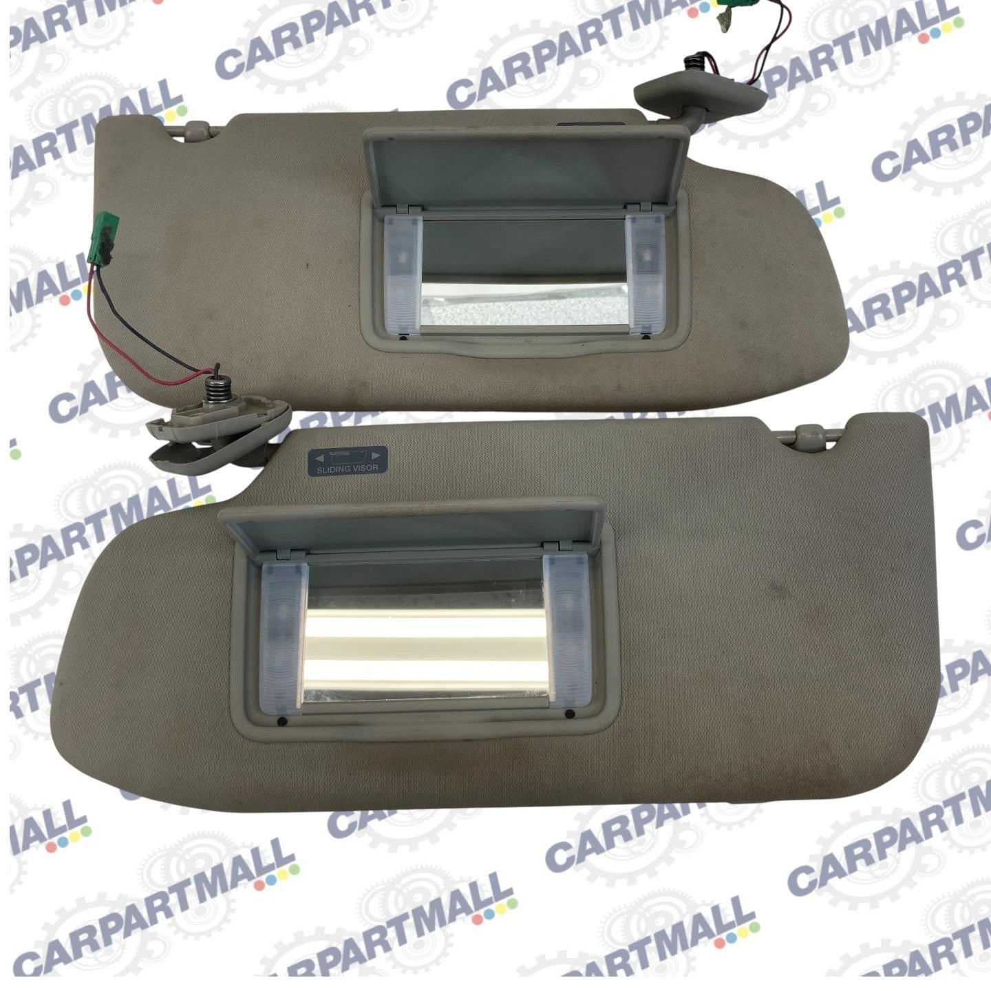 10 11 12 LINCOLN MKT LEFT & RIGHT SIDE SUNVISOR VISOR ILLUMINATED W HOMELINK OEM