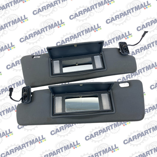 04-11 Saab 9-3 Convertible Left & Right Sunvisor Sun Visor Shade Set Pair OEM