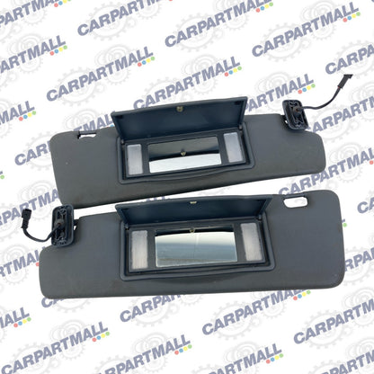 04-11 Saab 9-3 Convertible Left & Right Sunvisor Sun Visor Shade Set Pair OEM