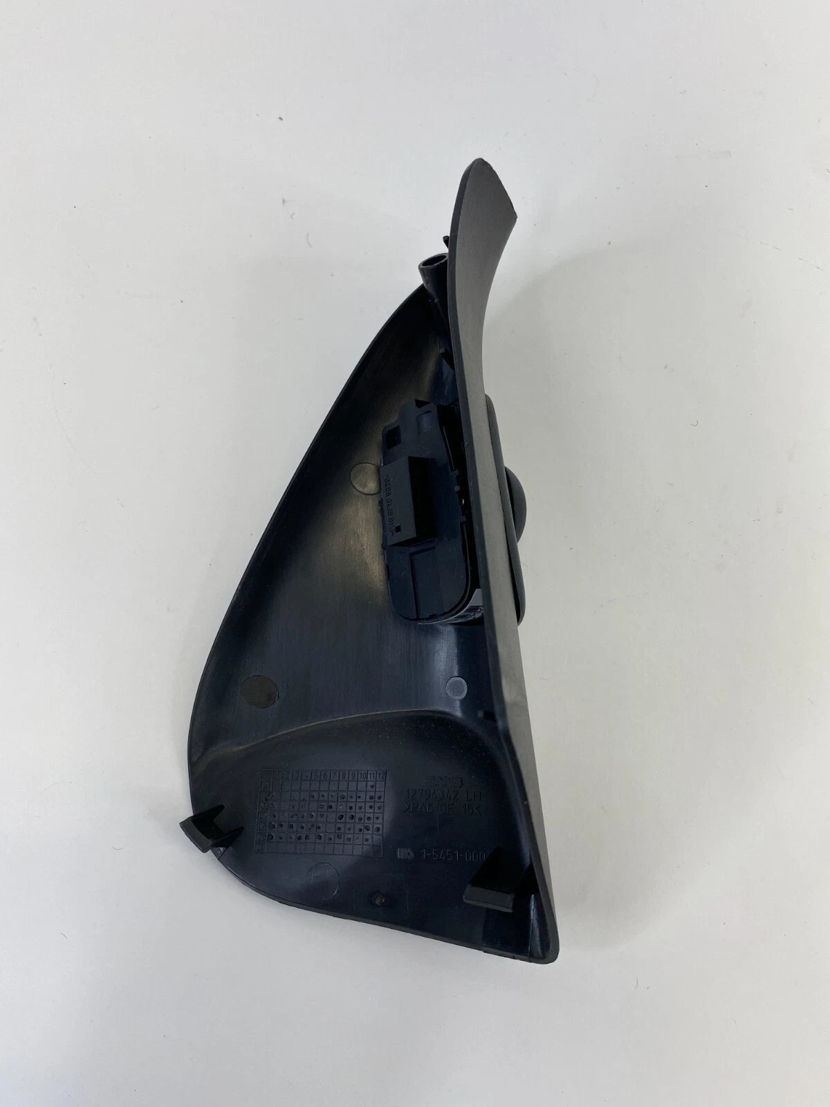 03-11 SAAB 9-3 SEDAN FRONT LEFT DOOR MIRROR SWITCH INNER CORNER COVER 12794342