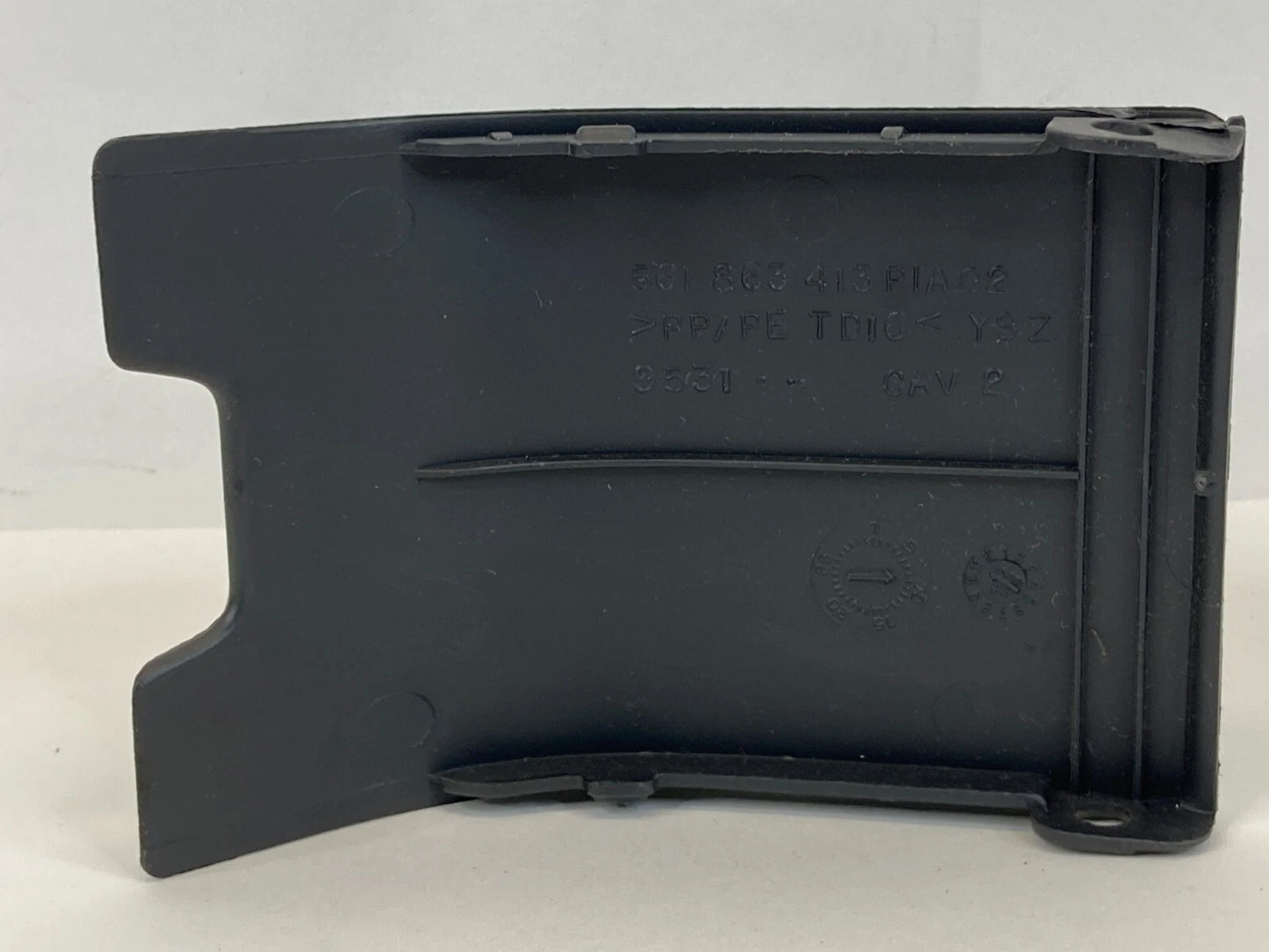 2012-2019 VW PASSAT REAR SEAT CHILD SAFETY ANCHOR HOOK COVER CAP TRIM BLACK OEM