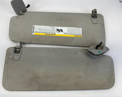 2007-2014 GMC Yukon Left & Right Side Sunvisor Sun Visor Shade Set Pair OEM