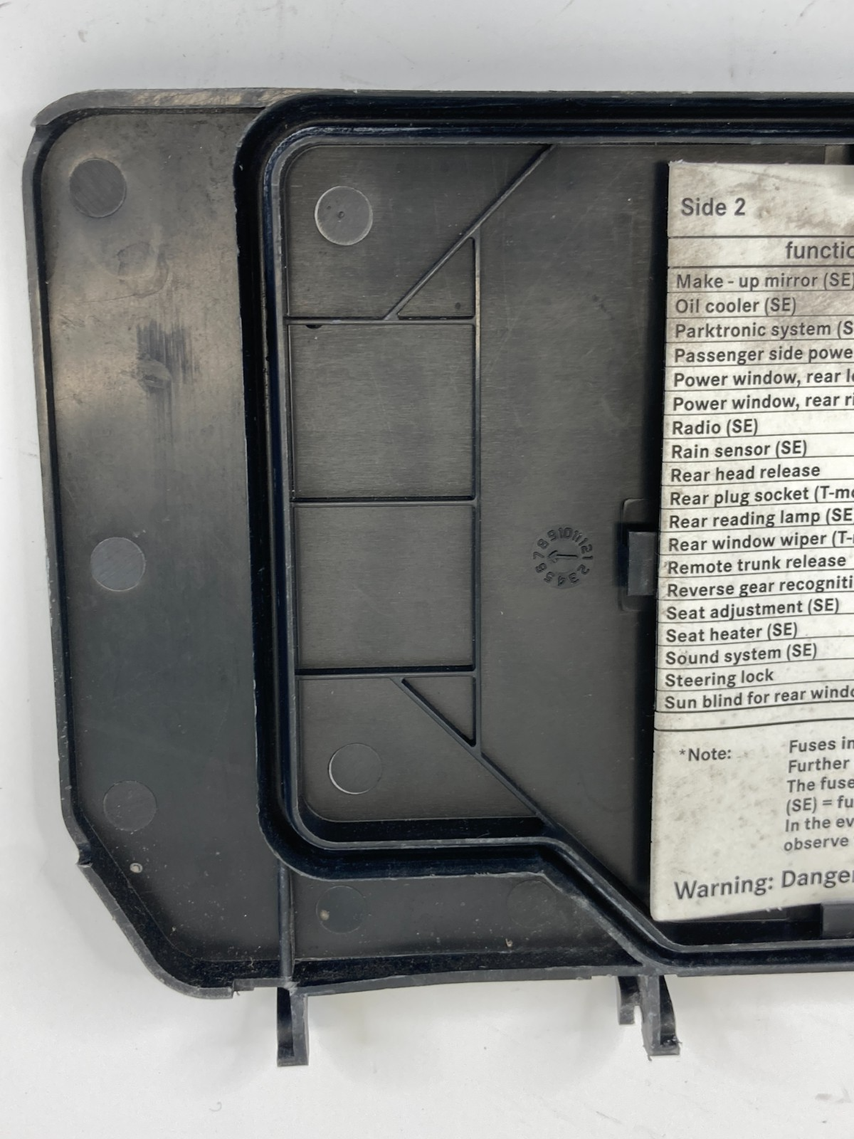 1998-2002 Mercedes-Benz E430 Engine Compartment Fuse Box Access Door Lid Cover