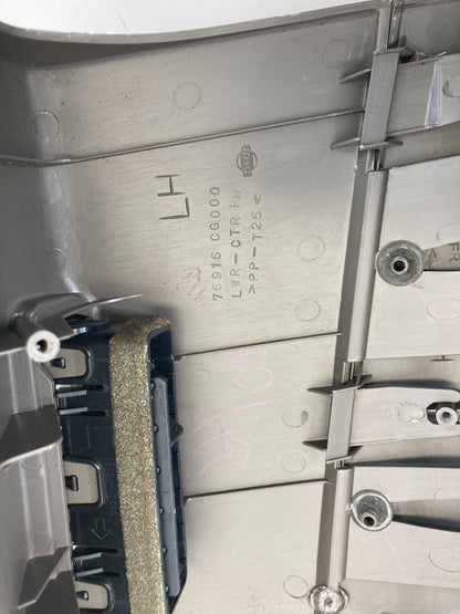 03-08 Infiniti FX35 Driver Lower Center B Pillar Cover Trim w/ Vent 76916-CG000