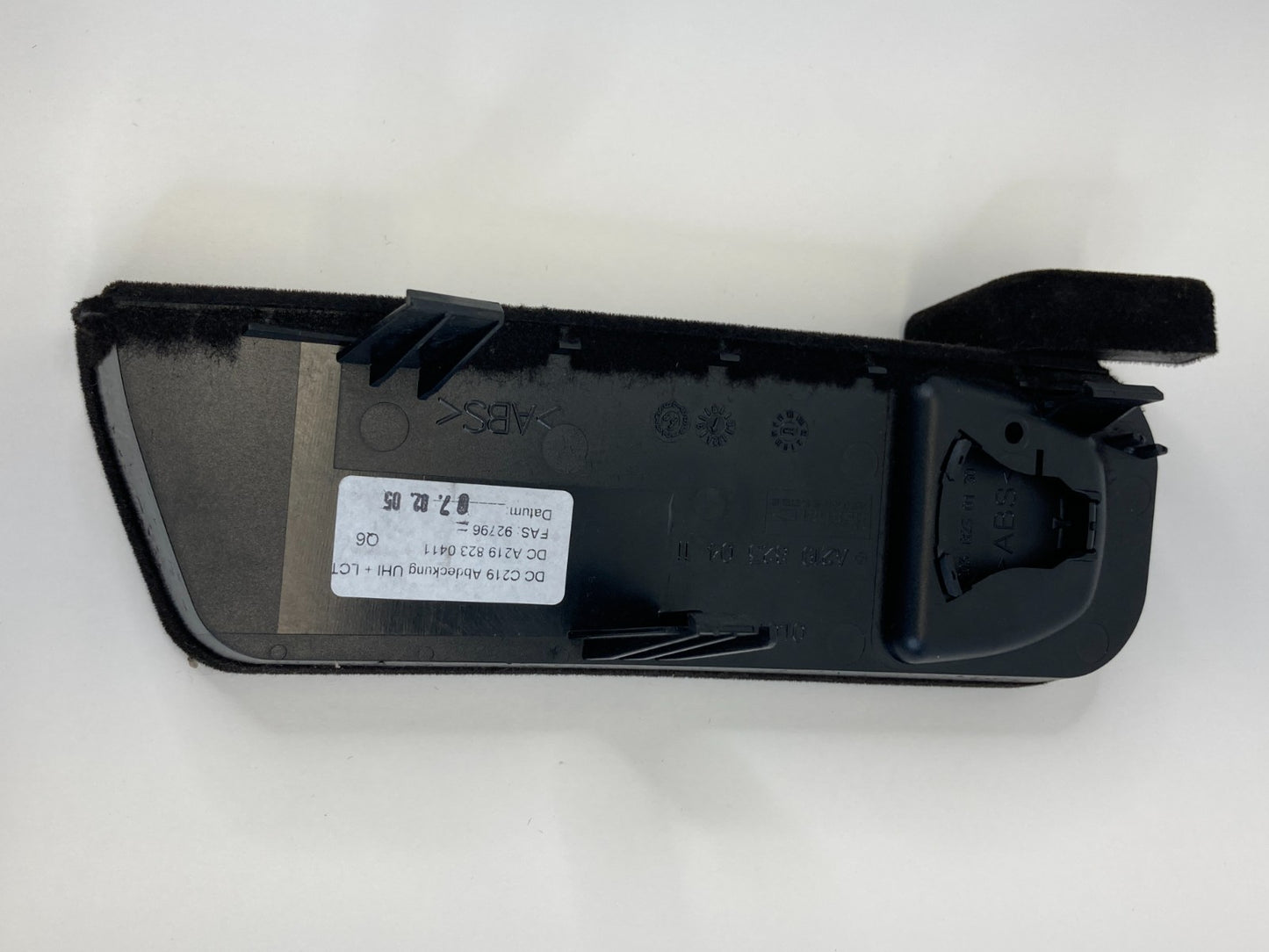 2006 Mercedes Benz CLS500 Center Console Insert Voice Control Cover A2198230411