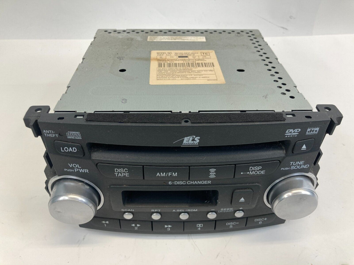 2005 2006 Acura TL Radio AM FM Player 6 Disc CD Receiver 39100-SEP-A011 OEM