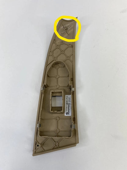 04-07 BMW 530I 525I FRONT RIGHT PASSENGER DOOR WINDOW SWITCH BEZEL 6-951-958 OEM