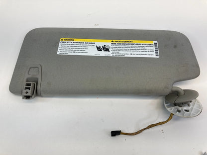 2010-2017 CHEVROLET EQUINOX GMC TERRAIN RIGHT SUNVISOR PASSENGER SUN VISOR GRAY