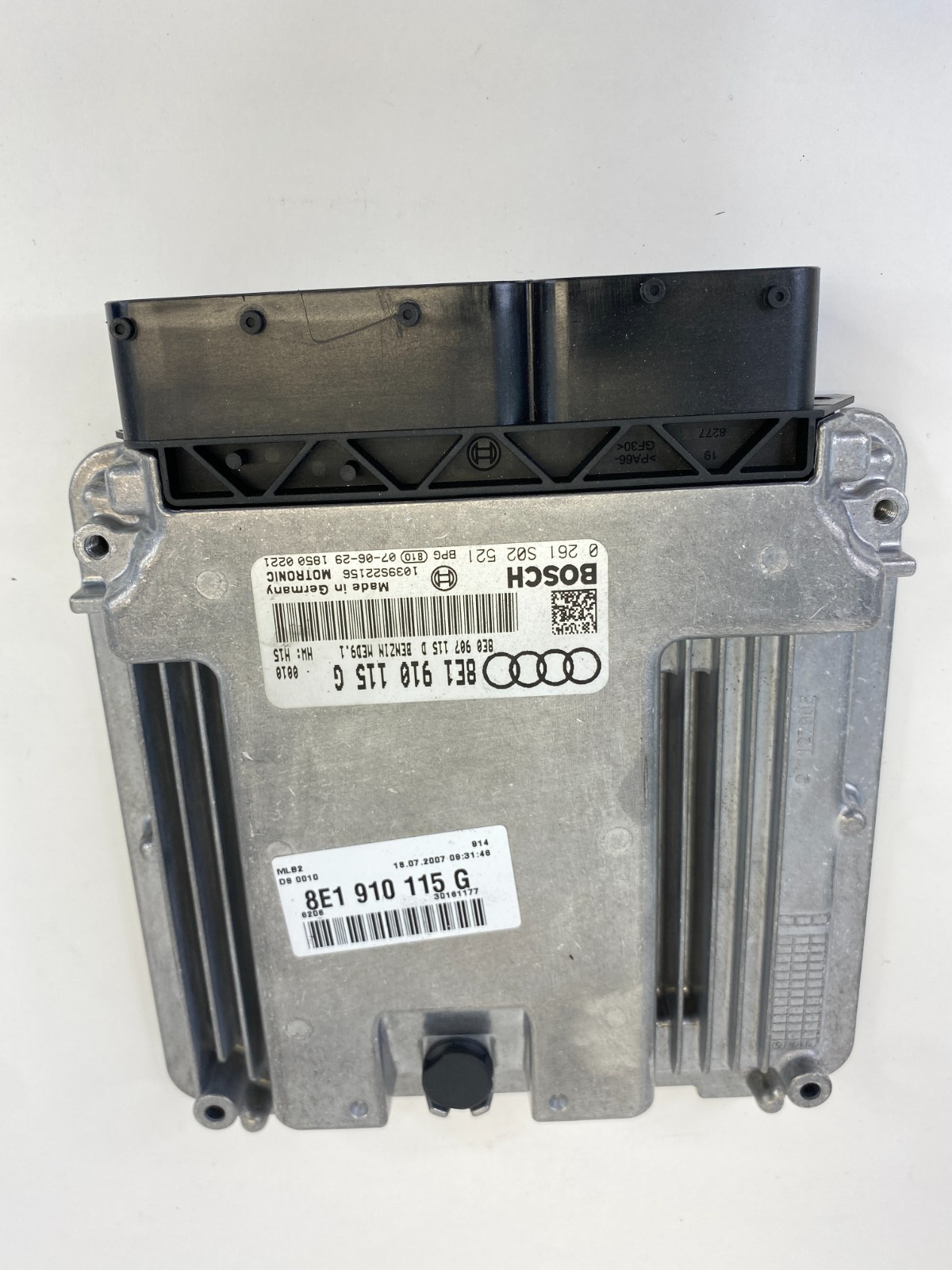 07 08 Audi A4 Quattro 2.0L AT Engine Computer Control Module ECM ECU 8E1910115G