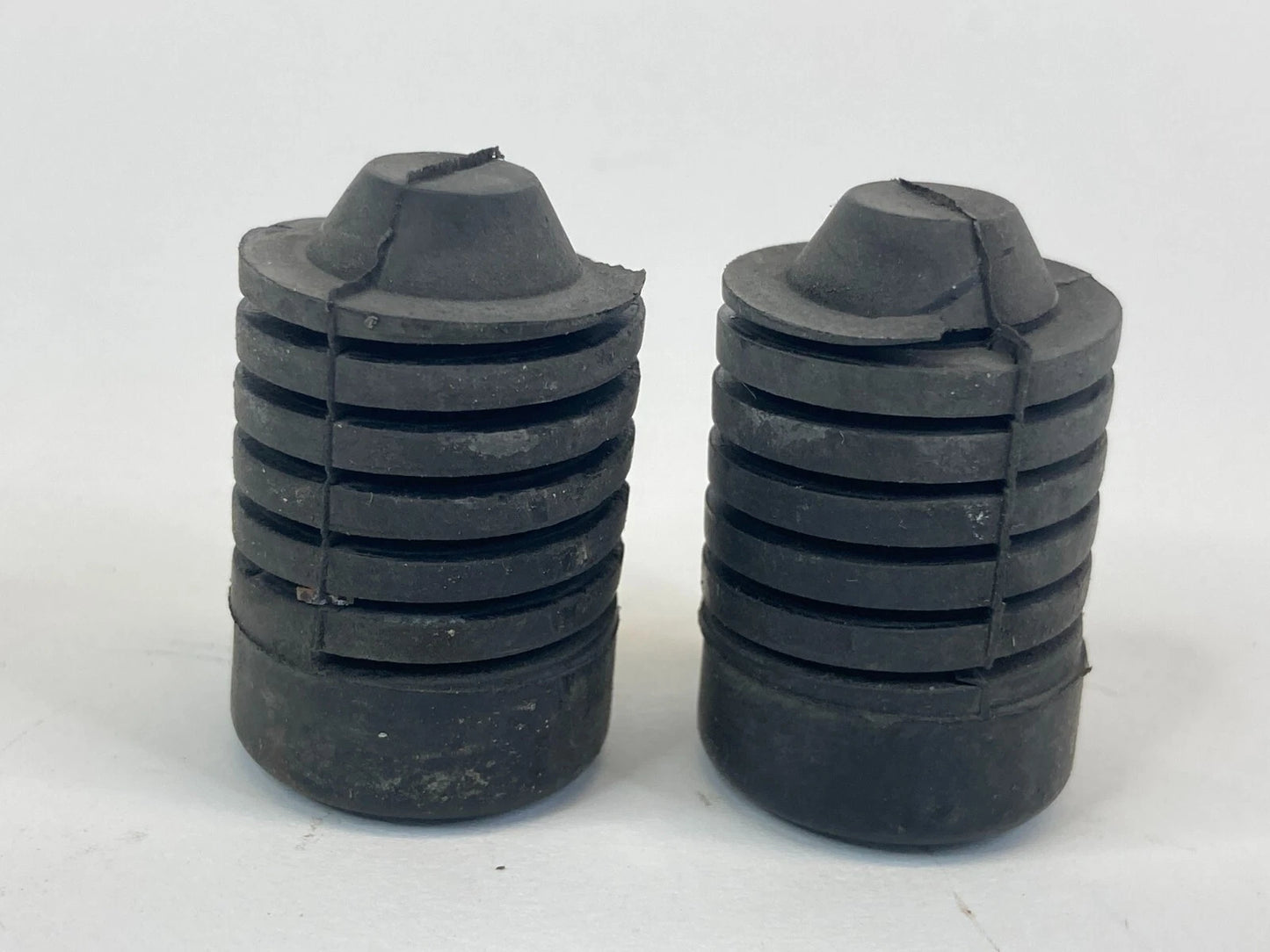 1998-2002 TOYOTA COROLLA FRONT HOOD BUMPER RUBBER ADJUSTMENT PAIR SET OEM