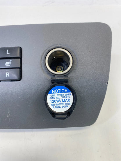 2010 2011 TOYOTA PRIUS CENTER CONSOLE TRIM HEATER SEAT WARMER SWITH POWER OUTLET