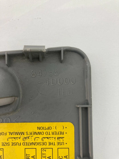 2007 2008 HYUNDAI ENTOURAGE INTERIOR FUSE BOX COVER LID TRIM 84755-4D000 OEM