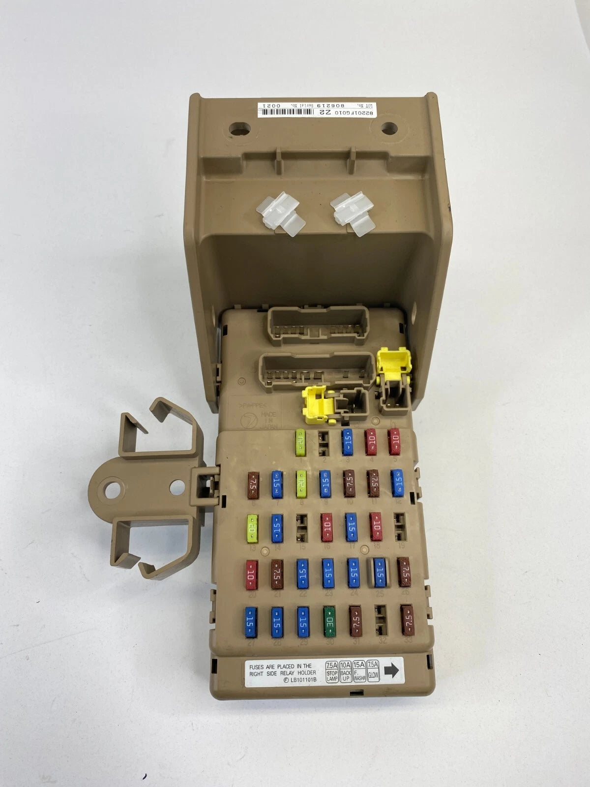 2009-2013 SUBARU FORESTER 2.5L INTERIOR DASH FUSEBOX FUSE BOX RELAY 82201FG010