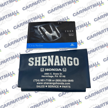 2006 06 Honda Civic SEDAN Owners Manual Guide Infomation Book OEM