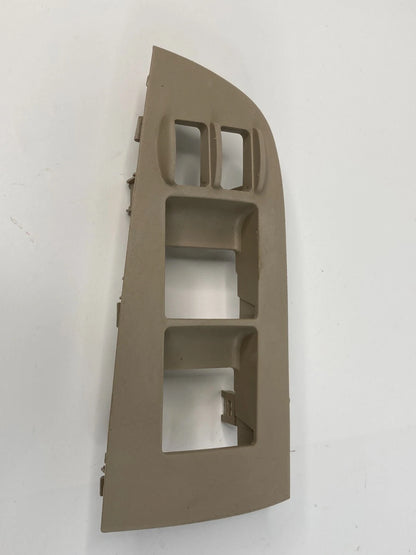 09-14 NISSAN MAXIMA LEFT DRIVER DOOR MASTER WINDOW SWITCH BEZEL 80961-9N00A TAN