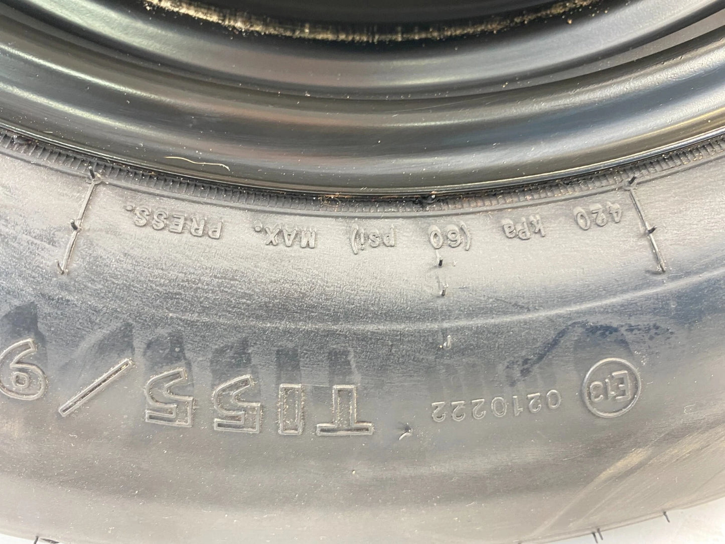 2007-2012 DODGE CALIBER SXT HATCHBACK EMERGENCY SPARE TIRE T155/90D16 5X114.3 MM