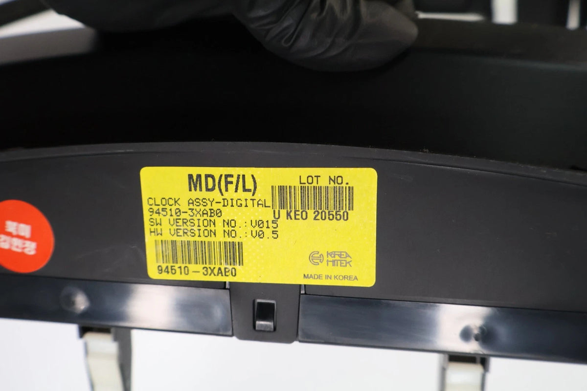 2014-2016 HYUNDAI ELANTRA DASH CLOCK WITH SURROUND BEZEL PANEL TRIM 94510-3XAB0