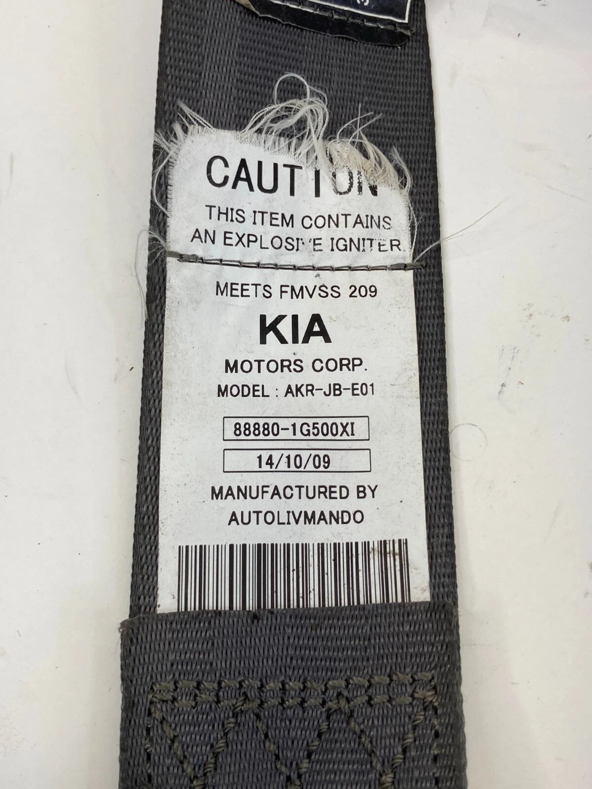 2006-2011 KIA RIO RIO5 FRONT RIGHT PASSENGER SEAT BELT RETRACTOR ASSEMBLY OEM