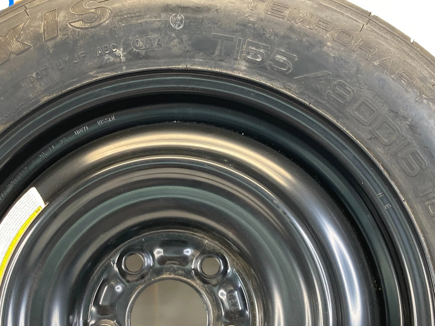 2010-2020 NISSAN ROGUE WHEEL SPARE TIRE COMPACT DONUT RIM T155/90D16 110M OEM