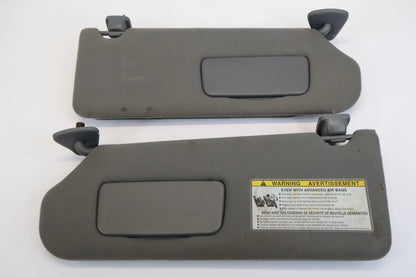 2004-2006 TOYOTA TUNDRA DOUBLE CAB SUN VISOR SET LEFT RIGHT DUAL PANEL GRAY OEM
