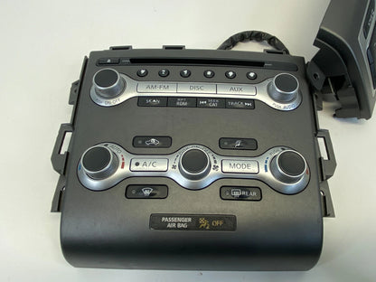 2009 10 11 2012 NISSAN MURANO AM/FM RADIO CD PLAYER FACEPLATE CLIMATE CONTROL