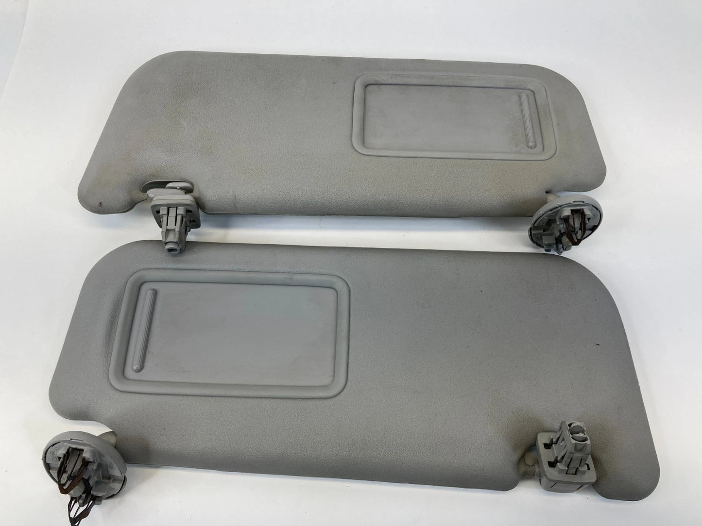 2009-2013 TOYOTA COROLLA LEFT & RIGHT SIDE SUNVISOR SHADE PAIR SET W/ MIRROR OEM
