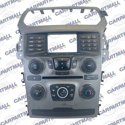 2013 FORD EXPLORER DASH CD RADIO & CLIMATE CONTROL FACEPLATE PANEL TRIM BEZEL