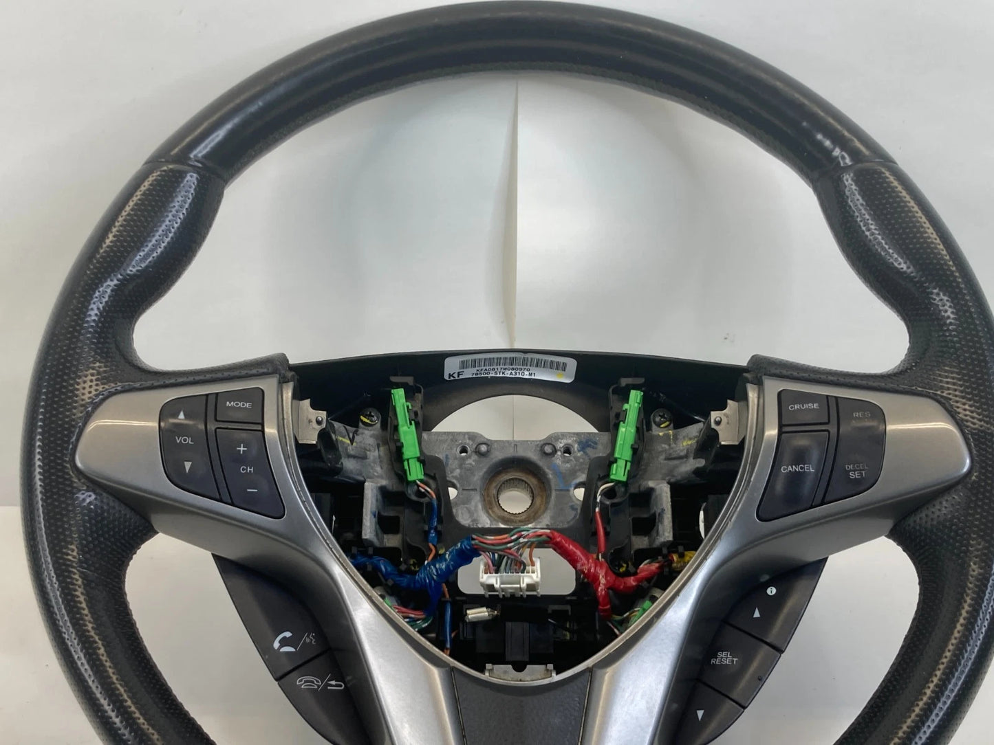 2007-2012 ACURA RDX STEERING WHEEL WITH AUDIO CRUISE CONTROLS OEM