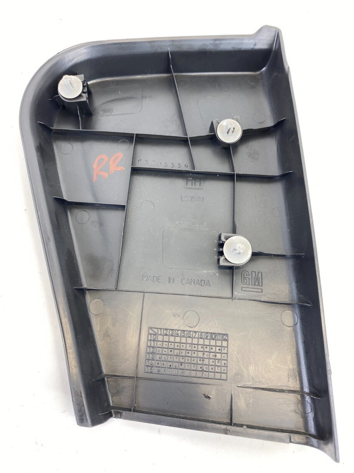 12-20 Chevrolet Sonic Rear Right Side Interior Door Handle Trim Cover 95205556