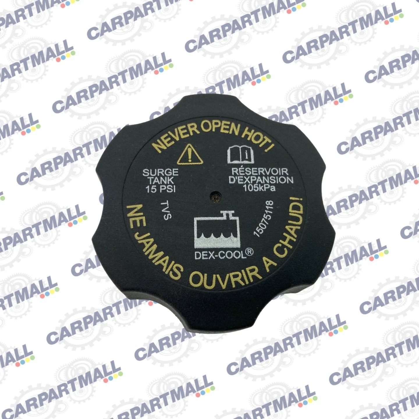 07-09 SATURN AURA ENGINE RADIATOR COOLANT RESERVOIR TANK CAP LID 15075118 OEM