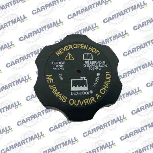 07-09 SATURN AURA ENGINE RADIATOR COOLANT RESERVOIR TANK CAP LID 15075118 OEM