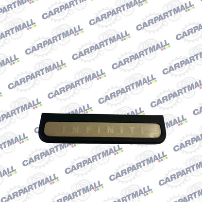 07 08 INFINITI G35 SEDAN REAR LEFT DOOR SILL SCUFF KICK PLATE 769B2-JK000 OEM