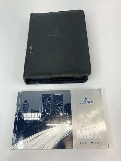 2004 04 ACURA MDX OWNERS MANUAL CONSUMER INFO WARRANTY BOOK W/ CASE OEM