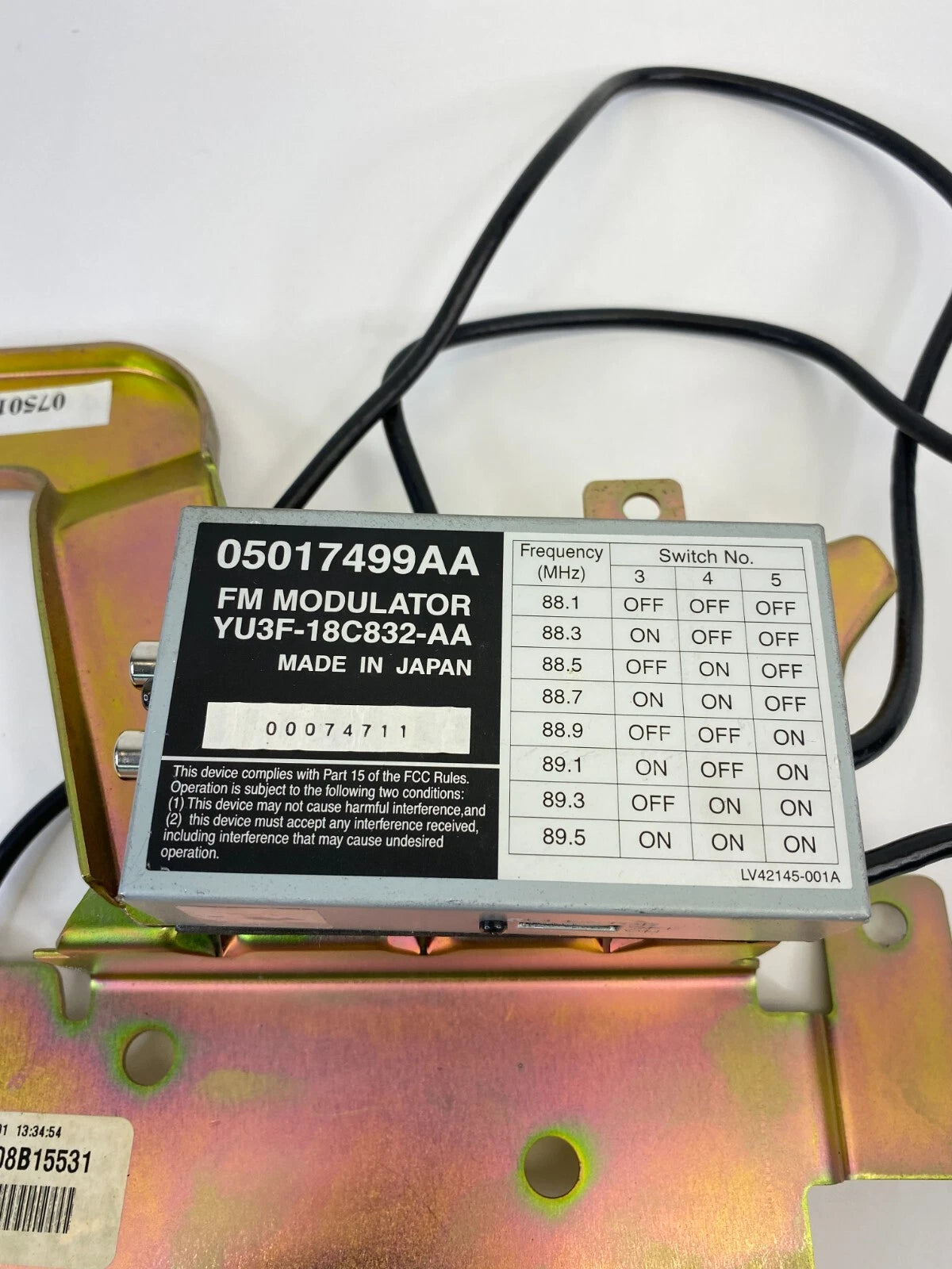 2002 ODYSSEY 01-03 CARAVAN FM MODULATOR CONTROL MODULE YU3F-18C832-AA 05017499AA