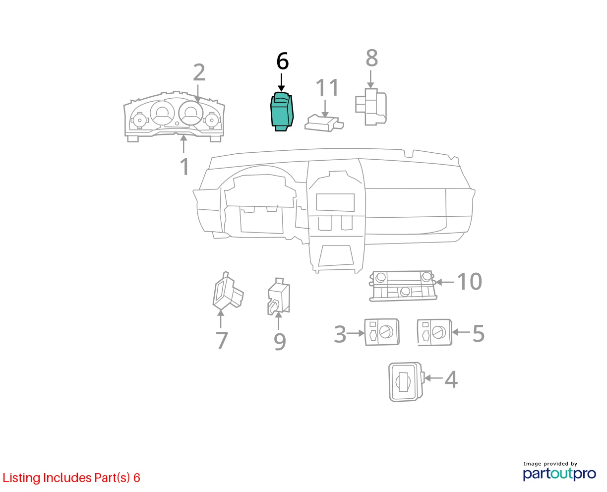 08-10 CHRYSLER TOWN & COUNTRY POWER INVERTER SWITCH BUTTON BEZEL OEM 4602642AC