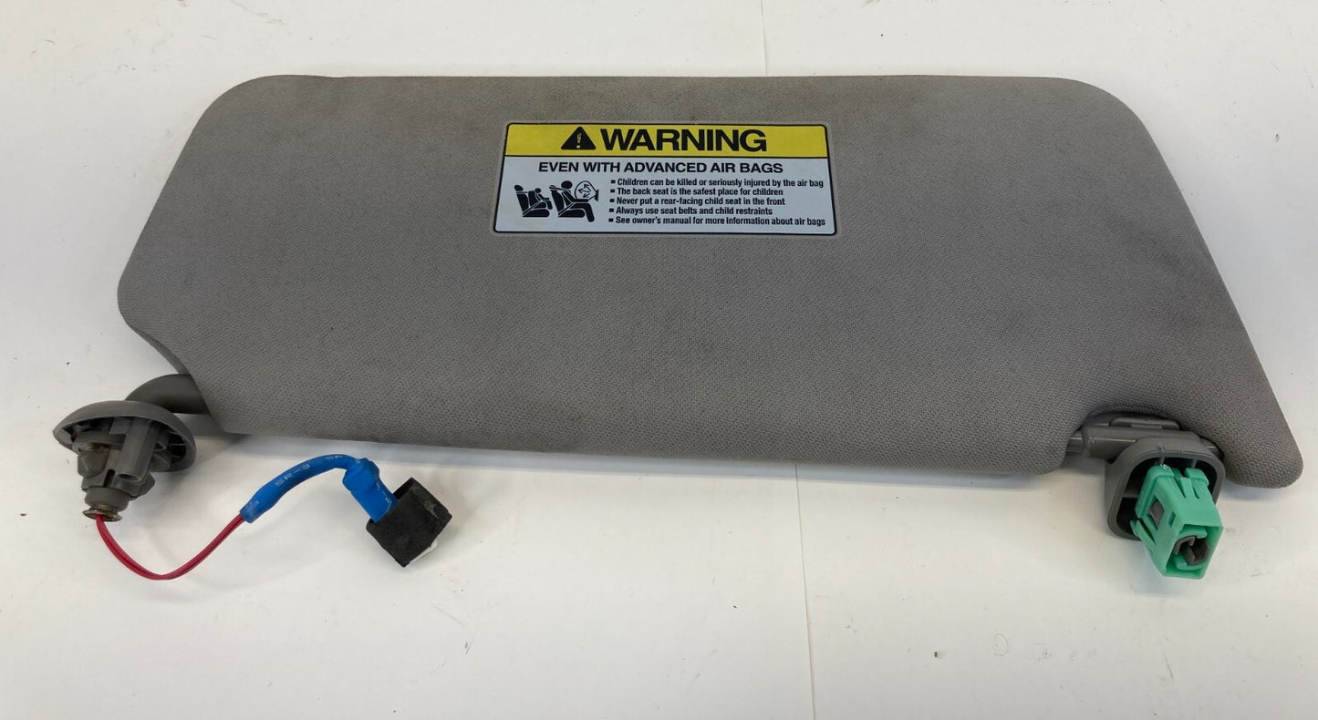 08-12 Honda Accord Left Right Sunvisor Sun Visor Shade Set Illuminated Grey OEM