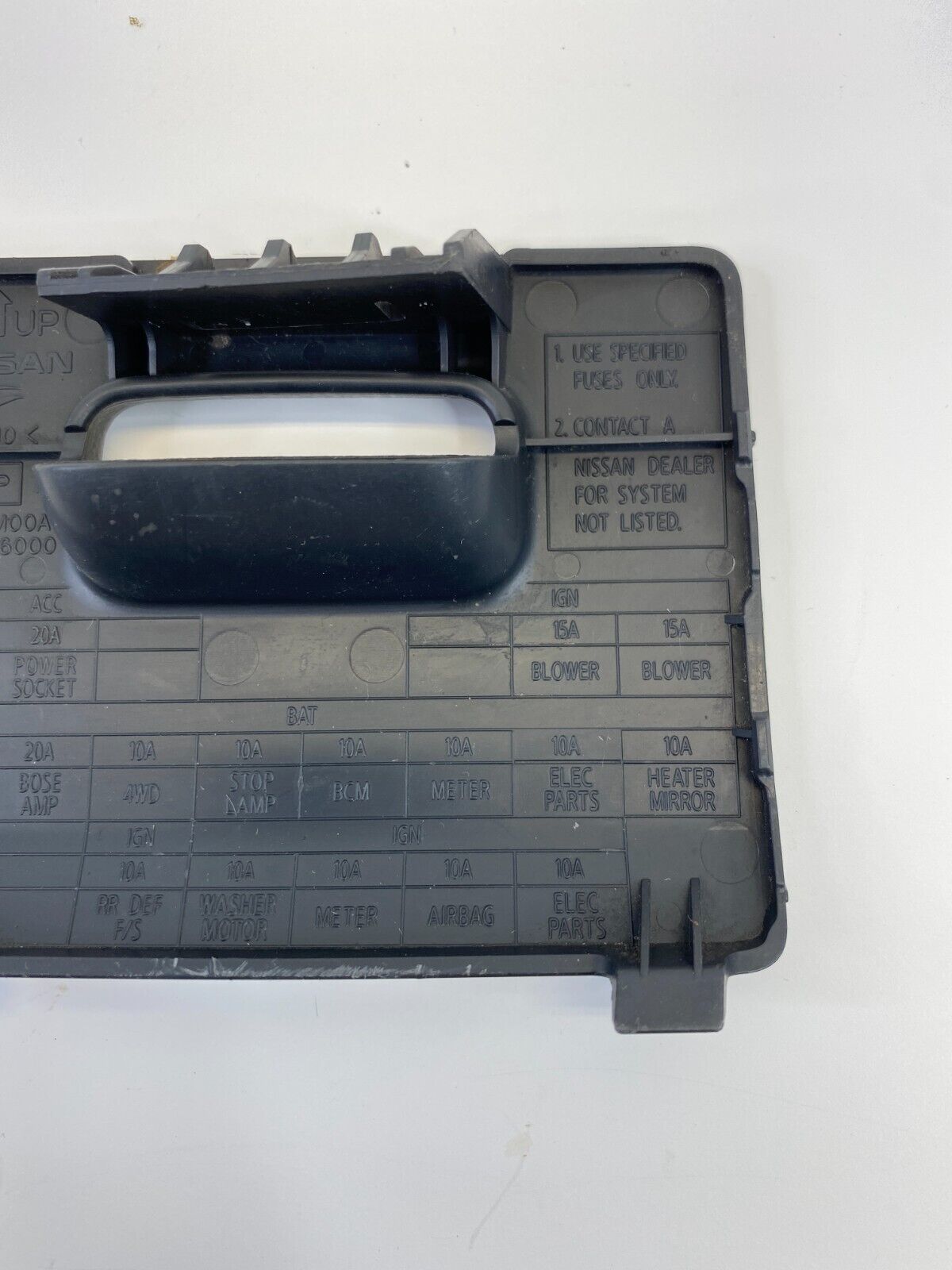 2008-2013 Nissan Rogue Dash Fuse Box Door Panel Lid Cover Trim 68964-JM00A OEM