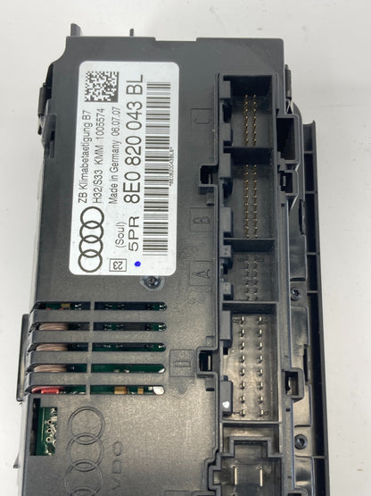 05-09 Audi A4 Dash A/C Heater Temperature Switch Climate Control 8E0-820-043-BL