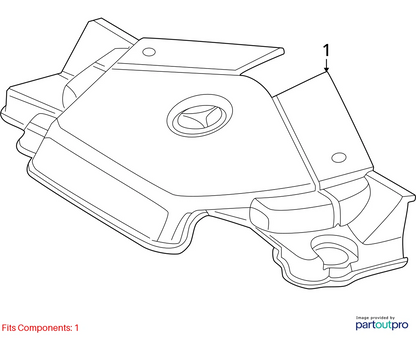 2002-2007 MERCEDES ML500 98-06 CL500 ENGINE COVER SHIELD 113-010-13-67 OEM