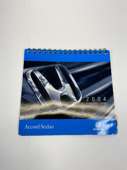 2004 Honda Accord Sedan Owner's Manual Warranties & Quick Start Guide Books OEM