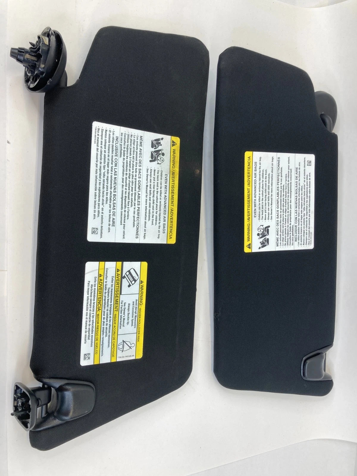 16-19 FORD POLICE INTERCEPTOR UTILITY LEFT & RIGHT SUNVISOR SET SUN VISOR OEM